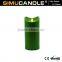 LED Flameless Candle With Moving Wick and USA, EU Patent