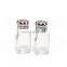 85ml Square Glass Bottle Salt Pepper Shaker With Metal Lid