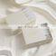 PandaSew Custom Logo Luxury Beige Cardboard Paper Bracelet Necklace Jewelry Packaging Box with Sponge