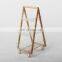 Nordic Shelf  Storage Trolley 3 Tier Kitchen Rolling wooded leg Utility Cart with wood Wheels