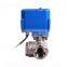 CWX 15N Series DN20 3/4 inch 3 Way L Port 12V DC CR2 2 Wire Auto Return Stainless Steel Electric Water Flow Control Valve