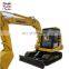 Used Japan original Komatsu PC60 mini crawler excavator, Komatsu 6 ton digger with blade price low on sale