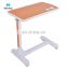 Factory Made Best Selling ABS Over Bed Table With Adjustable Height and Wheels For Disabled Patient Elder