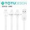 Both for iPhone and Android TOTU 3 in 1 Fast Charging Flat Usb Cable