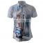 2022 V-neck Black Men's Long Sleeve T-Shirt 100% Cotton Relax Fitted Custom Screen Printing Shirts