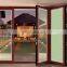 Australia standard aluminum profile bi folding door With the grid Built-in shutter
