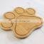 Custom Bamboo Wooden Animal Paw Shaped Cutting Board