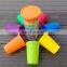 WhoseSell Rainbow Color Reusable Plastic Cups Set