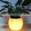 Decoration Garden Outdoor Color Plastic Resin Light Large Lit Illuminated LED Planter Flower Pot