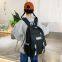 4 pcs in 1 canvas school students large capacity backpack kids canvas bag