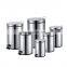 Stainless Steel Mirror Garbage Bin With Separate Bucket Trash Bin