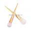 New style metal handle gold makeup brushes 7pcs