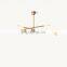 Custom Dining Room Decoration Decoration Modern Industrial Style Brass LED Chandelier