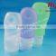 37/60/89ml silicone packaging bottle with sucker, silicone bottle for travel, small silicone bottle for soap/lotion/shampoo