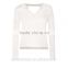 New t shirt design with high quality blank long sleeve women's shirt with lace TS071