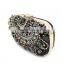 handmade Heavy manual hot sale big stone ambroidered clutch bag