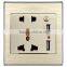 Upgrade Material 2.1A output universal socket outlet/2 USB socket/Mobile phone USB charger