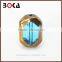 DIY Design New golden border glass beads gemstone crystal glass beads for custom design belt wedding dress                        
                                                Quality Choice