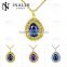 Hot sale Special design with sapphire gold plated Ace necklace