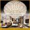 transparent color modern led crystal chandelier dining room&home led ceiling light fixtures
