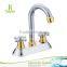 Best Quality Plastic Chromed Dual Handle Upc Basin Faucets