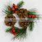 Plastic flower garlands fruit wreath decoration head wreath