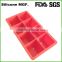 Large 2 inch ice cube tray silicone removalbe cover