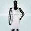 Disposable white LDPE apron