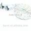 2014 new arriver micro braid dual color flat cable for cellphone