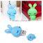 Custom cartoon rabbit usb flash drive