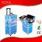 Aluminum 3-in-1 Blue Floral Makeup/Beauty/Hairdressing/Vanity Trolley/Box/Case