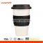 Everich Porcelain Cups & Ceramic Coffee Mug With Silicone Lid