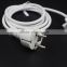 EU Plug extension cord AC Power Adapter Wall Charger Cable Cord for MacBook Pro