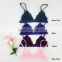 Floral Lace Triangle BRALETTE Bra Bustier crop top unpadded Mesh Lined lacy bralette lace bralette triangle scallop bralette