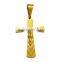 China wholesale JCN0330 stainless steel gold Jesus cross necklace pendant