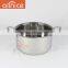 Hot sale in Africe free combination stainless steel soup pot set with steel lid and handles