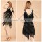 2016 Hot selling sexy tassel latin dance costumes for women new dress latin ballroom dance skirt on sale
