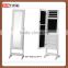 Jewelry Cosmetics Mirror, Black, White, standing, wall-mounted, Display cabinet