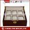 Valet Watch Box Twany Exterior with Gold Lock Supplier for Watch Box