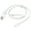 80cm Power4 MFi Cable Visible Glowing 8-Pin to USB 2.0 Charge Data Cable For iPhone For iPad For iPod White With Green Light