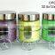 CP085B 3pcs Glass Jar Set With Metal Casing and Rack