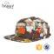 customized logo 5 panel cap with floral printing wholesale