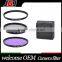 DSLR Camera Lens Filter 77mm UV+CPL+FLD Filter Set For Nikon D5100 For Canon 30D For Pentax K-5