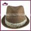 Lace Band Jute Premium Fedora Hat