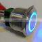 Ring Illuminated Waterproof Push Button Switch L25(Dia.25mm) IP67