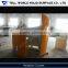 Beauty looks orange circle reception desk high gloss