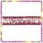 Burgundy Gold Metallic Wool Thread Braid Decorative Trimming swimwear