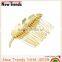 Beautiful alloy gold leaves hair combs hair jewelry high quality