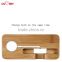 For Apple Watch Stand , Bamboo Wood Waterproof Charging Station Stand Cradle Holder for Iphone and Apple Watch OEM