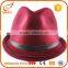 Fashion winter 100% wool felt owl hat pattern fur quality mens red felt hat